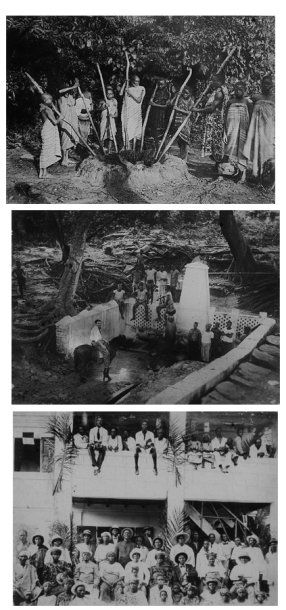 null Trois photographies anciennes Afrique vers 1935. Tirage d'époque. 30 x 40 cm....