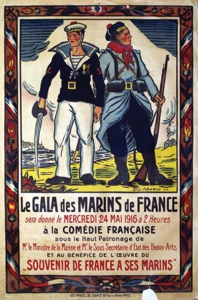 null Le Gala des Marins de France 1916 ARNOUX GUY Les Images de France Paris Aff....