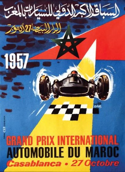 null Grand Prix International Automobile du Maroc 1957 GAB Casablanca. C.E.P. Casablanca...