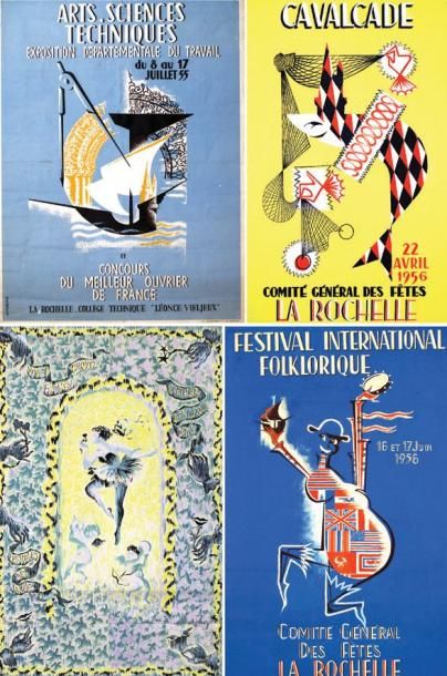 null La Rochelle Festival Folklorique 1956/ Cueillez dès Aujourd'hui CHAUVIN JEAN...