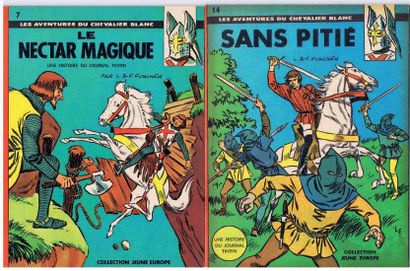 FUNCKEN «Chevalier Blanc». 2 volumes. «LE NECTAR MAGIQUE» - «SANS PITIE». Lombard...