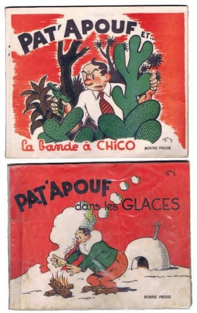 GERVY «Pat'Apouf dans les Glaces». Bonne Presse 1946. Album broché oblong. Rare édition...