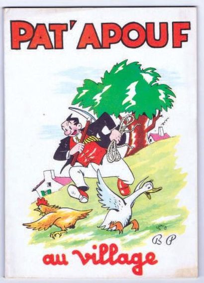 GERVY «Pat'Apouf au Village». Bonne Presse 1955. Album broché. État neuf.