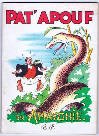 GERVY «Pat'Apouf en Amazonie». Bonne Presse 1955. Album broché. Édition originale....