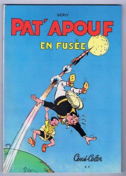 GERVY «Pat'Apouf en Fusée». Bonne Presse Ciné-Color 1959. Album cartonné. Édition...