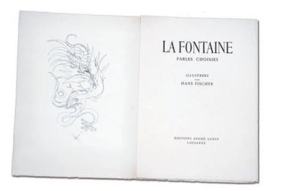LA FONTAINE Fables choisies. Editions André Gonin Paris 1948. L'un des 6 ex de tête...