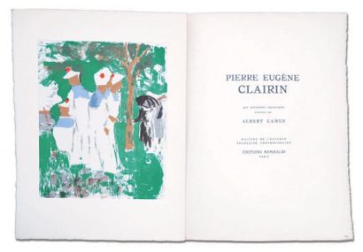 CAMUS Albert Pierre-Eugène Clairin. Editions Rombaldi Paris 1946. E.O. L'un des 100...