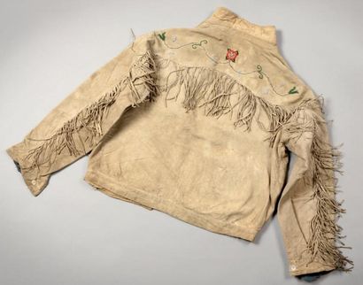 null Chemise de chasseur Cree des Forêts. Saskatchewan, Canada - ca. 1910 Belle chemise....