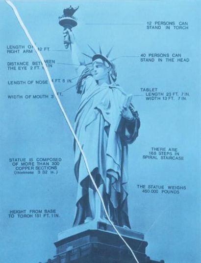 MONORY (1924) Statue de la Liberté Sérigraphie, série USA Dim.: 35,5 x 26,5 cm