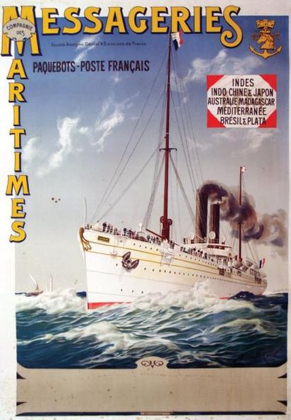 null Compagnie des Messageries Maritimes / BRUN A. / Paquebots - Poste Français....