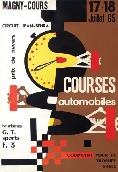 Courses Automobiles Magny-Cours 1965 / ROBERT...