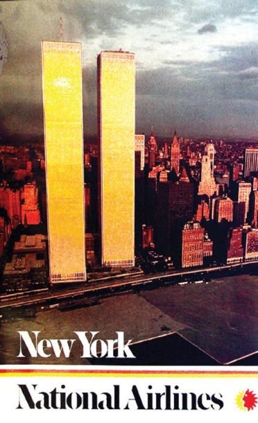 New York United - The Twin Towers Aff. Entoilée....