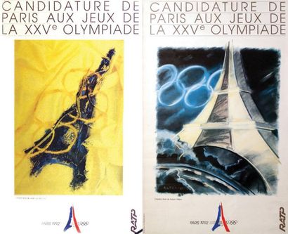 null Candidature de Paris aux Jeux de la XXVe Olympiade. / ZORZI / Paris 1992 - RATP....