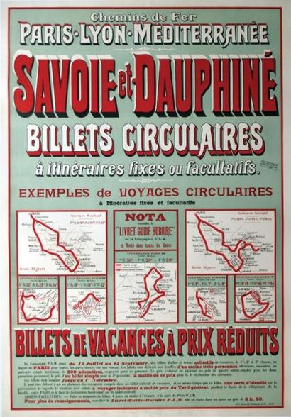null Savoie et Dauphiné / Paris-Lyon-Méditerranée. Maulde Doumenc & Cie Paris Aff....