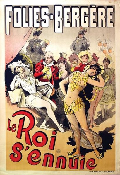 null Folies-Bergère - Le Roi s'ennuie / Appel Paris 1 Affiche Non-Entoilée B.E. B...