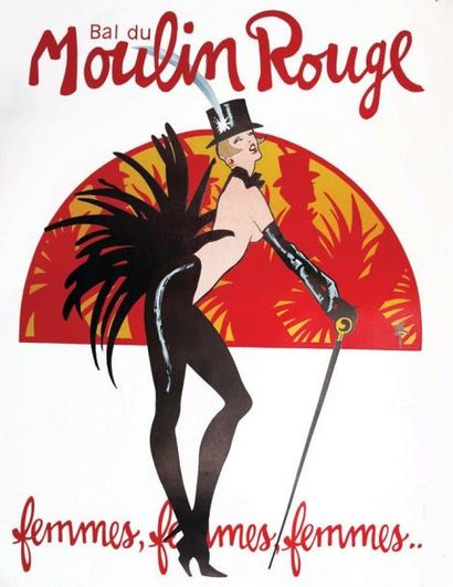 null Bal du Moulin Rouge - Femmes, Femmes, Femmes.. / GRUAU RENE / Lithographie d'...