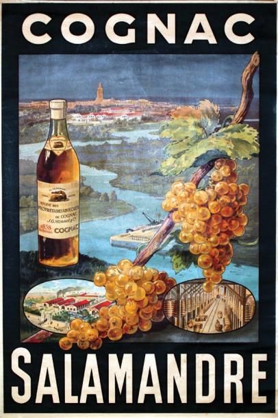 null Cognac Salamandre / F. Champenois Paris Aff. N.E. B.E. B + 76 x 51 cm