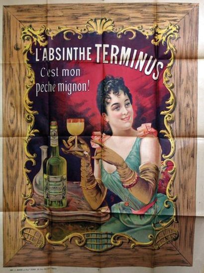 null L'Absinthe Terminus / C'est mon péché mignon! / Revon & Paul Kann Paris 1 Affiche...