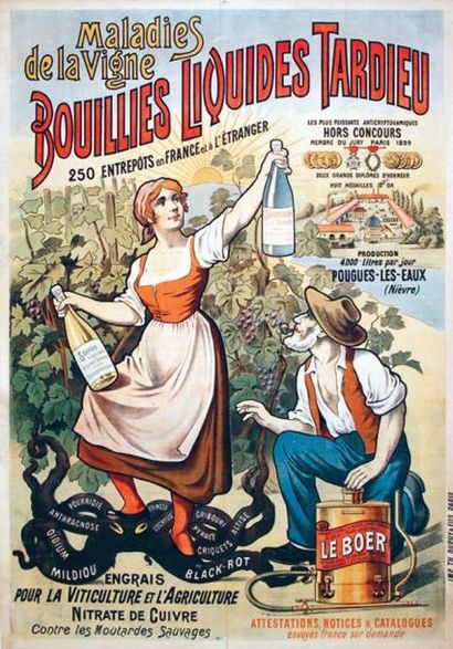 null Bouillies Liquides Tardieu Pougues-les-Eaux / Maladies de la vigne. 250 entrepôts...