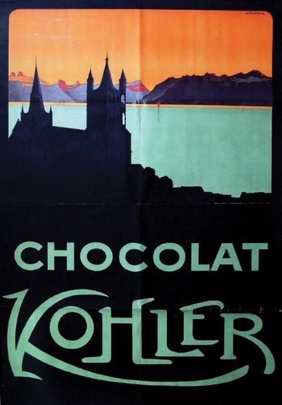 null Chocolat Kohler / SAUBERLIN 1 Affiche Non-Entoilée B.E. B + Plis. Déchirures....
