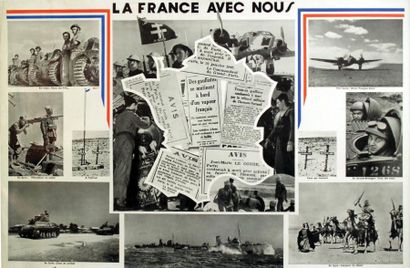 La France avec Nous 1 Affiche Non-Entoilée...