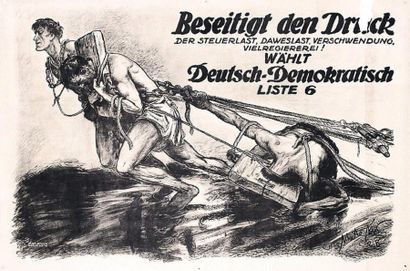 null Beseitigt den druck der steuerlast daweslast verschwendung 1933 / MATEJKO THEO...