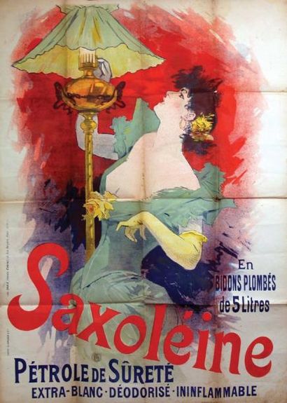  Saxoléine / CHERET / Pétrole de sûreté. / Chaix (Ateliers Chéret) Paris 1 Affiche...
