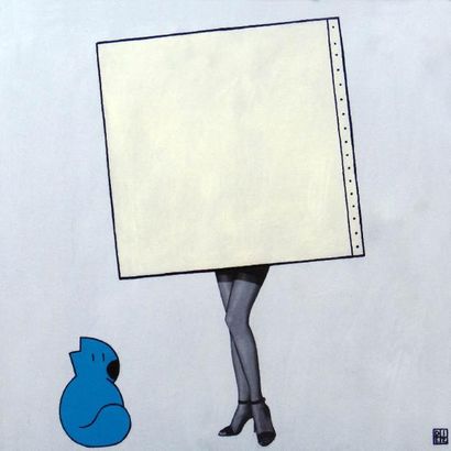 DIEZ Sylvain Sotheby's girls 
 Acrylique sur papier marouflé sur toile 
 SBD 
 80...