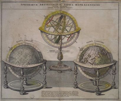 Gravure de globes et sphères par Johanne...