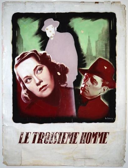 REED Carol TROISIEME HOMME (le) 1949 Maquette originale. Manques, froissures, déchrures...