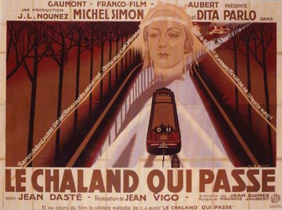 VIGO Jean CHALAND QUI PASSE (le) 1934 Affiche pliée en bon état. France 240x320c...