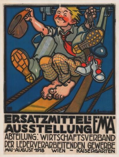 ERSATZMITTEL AUSSTELLUNG 1918 1918 Affiche...