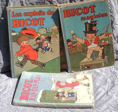 BRANNER «Bicot» 7 Volumes. «Bicot Président de Club» 1930 - «Bicot Général» 1938...
