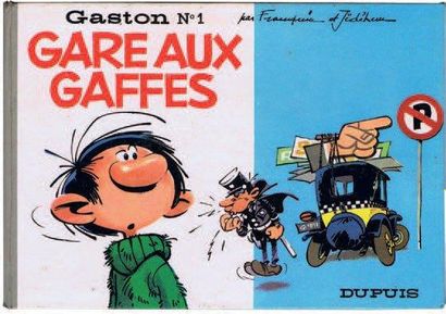 FRANQUIN «Gare aux Gaffes». (Gaston n°1). Editions Dupuis 1966. Album oblong cartonné....