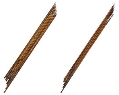 null Lot de 15 flèches Inde, XIXe siècle Hauteur: 74 cm A set of 15 arrows India,...