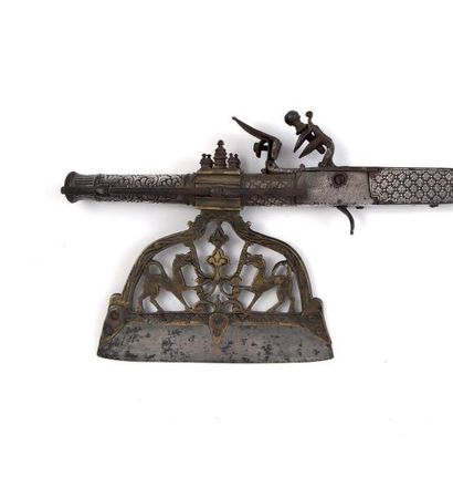 null Rare arme composite indienne Inde, probablement Deccan, Fin du XVIIIe - Début...