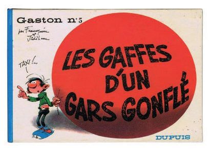 FRANQUIN «Les Gaffes d'un Gars gonflé». Gaston n°5. Dupuis 1967. Edition originale....