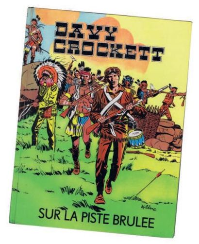 KLINE «Sur les Pistes brûlées». Davy Crockett. Librairie Vaillant 1964. Cartonné....