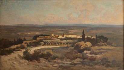 Marcel PARTURIER (1901-1976) « Paysage de Provence » Huile sur toile, signée en bas...