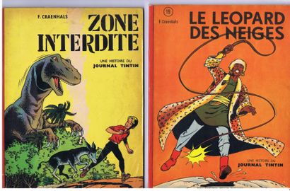 CRAENHALS «Pom et Teddy» 2 volumes. «Le Léopard des Neiges» 1963 - «zone Interdite»...
