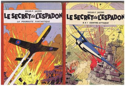 JACOBS «Le Secret de l'Espadon. 2 volumes. Tome 1 «SX1 contre attaque» - Tome 2 «La...