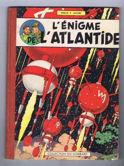 JACOBS «L'Enigme de l'Atlantide». Dargaud 1957. Cartonné dos toilé rouge. Dernier...