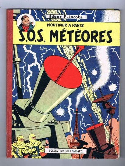 JACOBS «S.O.S. Météores». Dargaud 1959 (avec bandeau éd. Du lombard collé à la page...