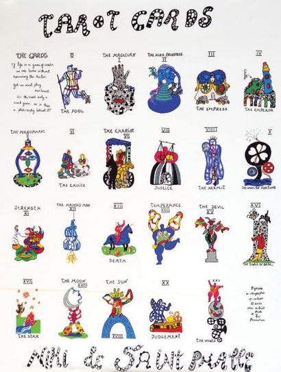 Niki DE SAINT PHALLE Tarot Cards 2002 - SAINT PHALLE Niki de - JNF 1 Affiche Non-Entoilée...