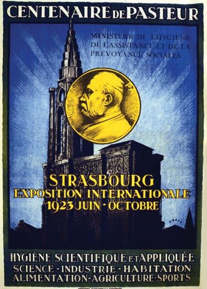 null Strasbourg- Exposition Internationale 1923- Centaire de Pasteur 1923 - BECK...