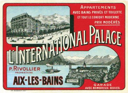 null L'International Palace - Aix-les-Bains - Gougenheim Lyon 1 Affiche Non-Entoilée...