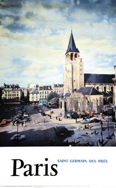 null Paris - Saint-Germain-des-Prés vers 1960 - DELMAS PH. - Signée / Signed. - Braun...