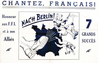 null Chantez, Français! - France Population. 1940. 1 Affiche Non-Entoilée B.E. B...