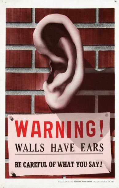 null Warning Wall have Ears 1941 - Nach Berlin! Honneur aux F.F.I. et à nos Alliés....