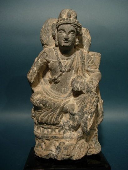 null Statuette représentant Siddhârta assis. H : 20 cm
